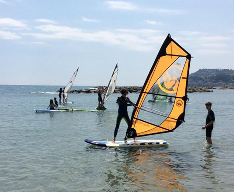 Bonelli in windsurf - prove in acqua 3